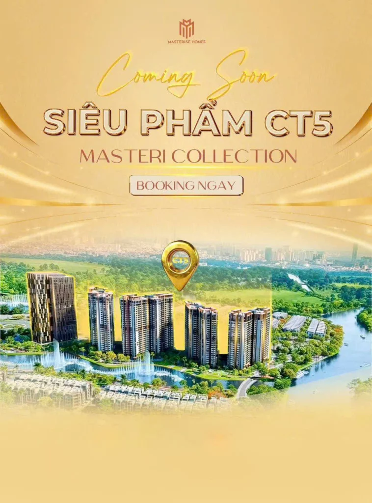 Poster giới thiệu Masteri Park Place – Phân khu CT5 thuộc Masteri Collection tại The Global City, TP. Thủ Đức.