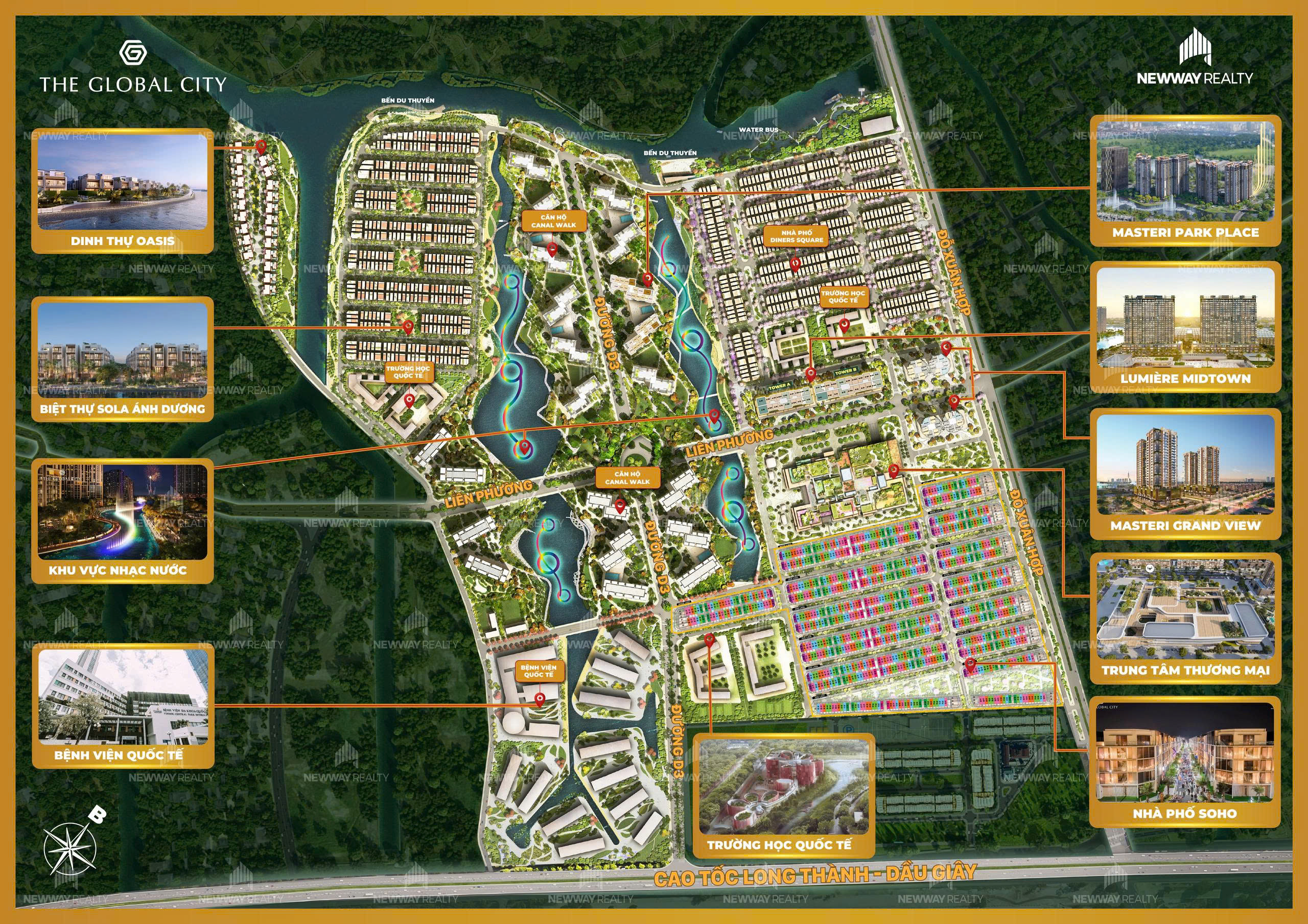 The Global City được quy hoạch bài bản bởi Foster + Partners (Anh Quốc) – hướng tới chuẩn mực sống toàn cầu.
